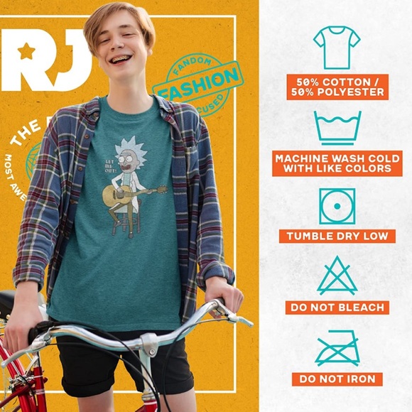 Ripple Junction Rick and Morty Let Me Out Tiny Rick Adult T-Shirt - Picture 5 of 7